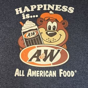 A&W Graphic Tee Jerzees Men's Large